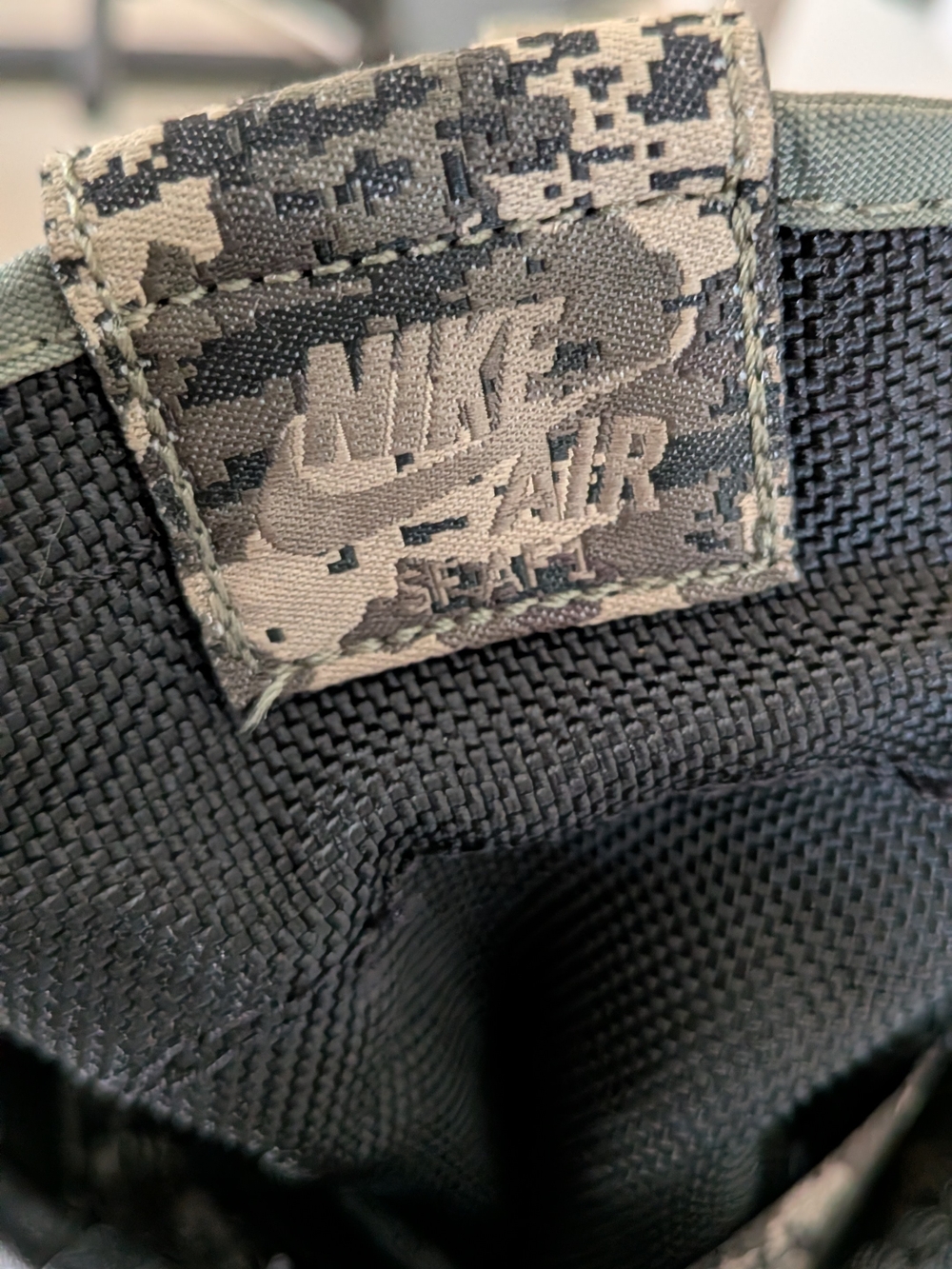 Nike SF Air Force 1 High-Top Boots in Black and Olive - Picture 7 of 9